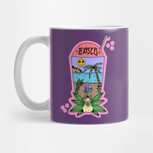 Summer vacation and Beach with refreshing drink - Exisco Mug